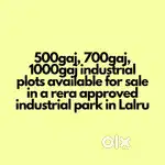 500 to 1000 gaj industrial plots available for sale in  Lalru