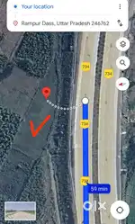 Sale my land on road 2 side Good location
