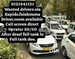 Wanted drivers ola rapido 24 hours duty room available