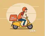Urgent parcel delivery boy