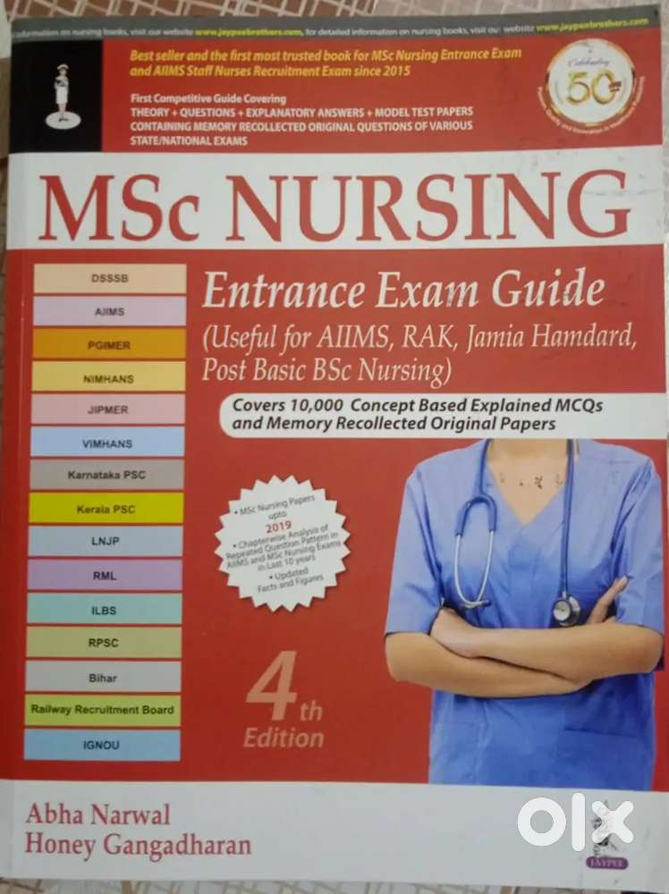 Msc Nursing Entrance Exam Book