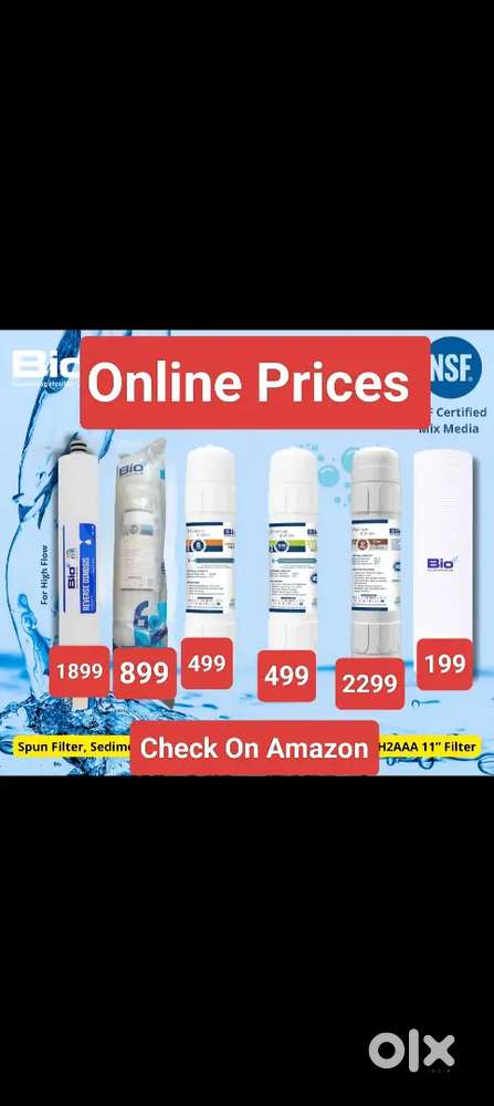 RO water purifier with filters shown (Bhainsa Surrounding areas)