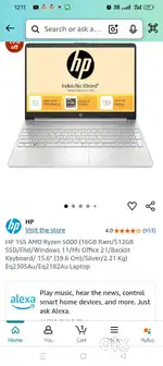 Hp 15th slaptop Ryzen 3