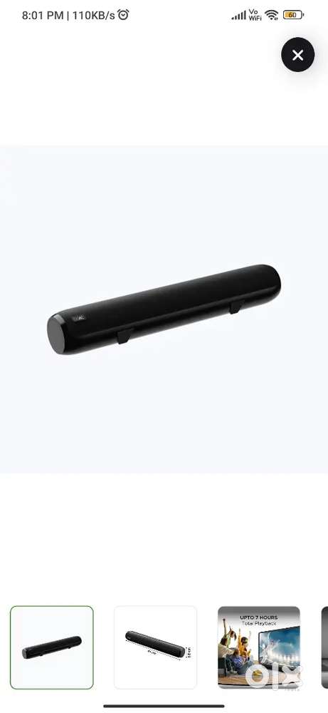 boAt Soundbar (Aavante Bar 610, 25W, Charcoal Black)