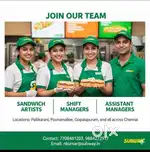SUBWAY HIRING (Poonamallee)