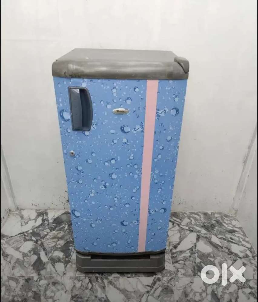 Single door Whirlpool fridge with built in stand refrigerator...longyi