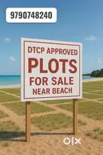 DTCP RERA APPROVED ONROAD BEACH PLOTS FIR SALE IN ECR