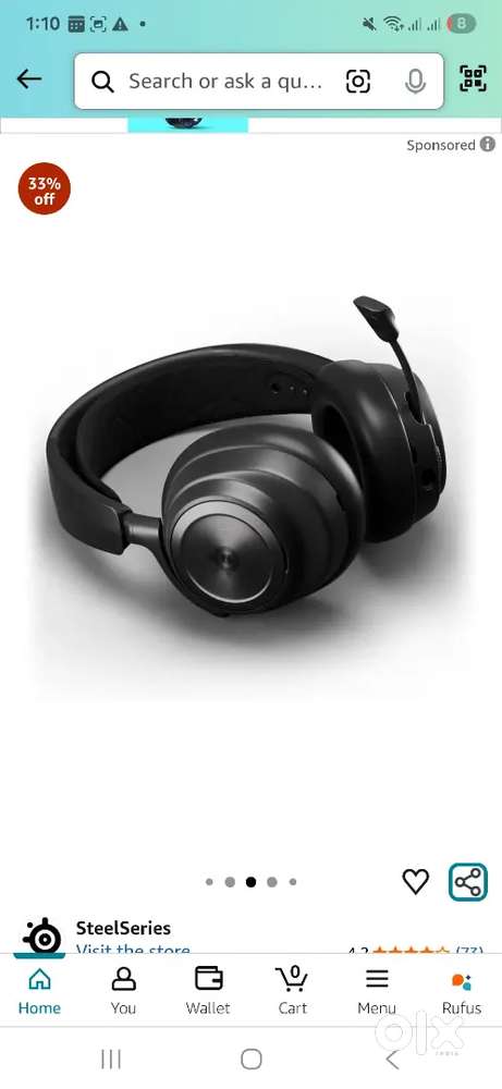 SteelSeries Arctis Nova Pro Wireless Headset-Active Noise Cancellation