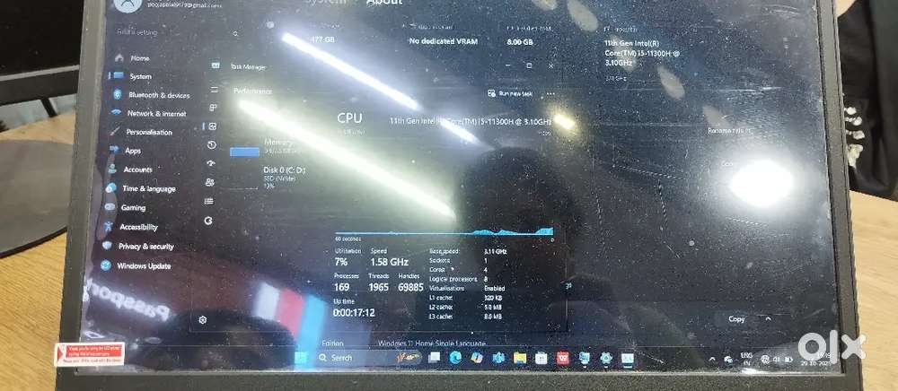 Redmi laptop i5 with 8/512 storage