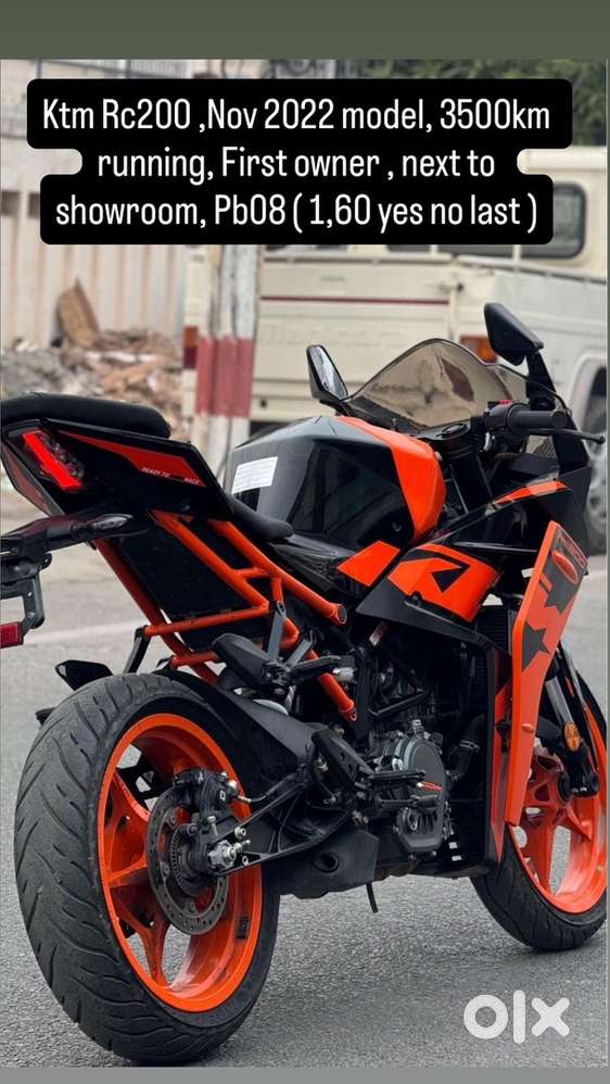 Ktc rc 200 nov 2022 model , 3500km running
