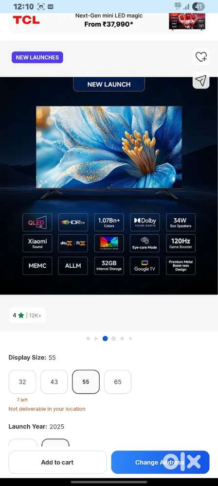 Xiaomi 55inch qled tv