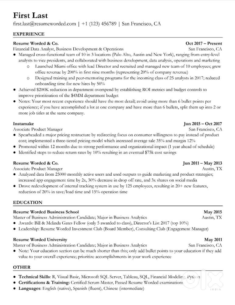 Creating a resume that is compatible with ATS .