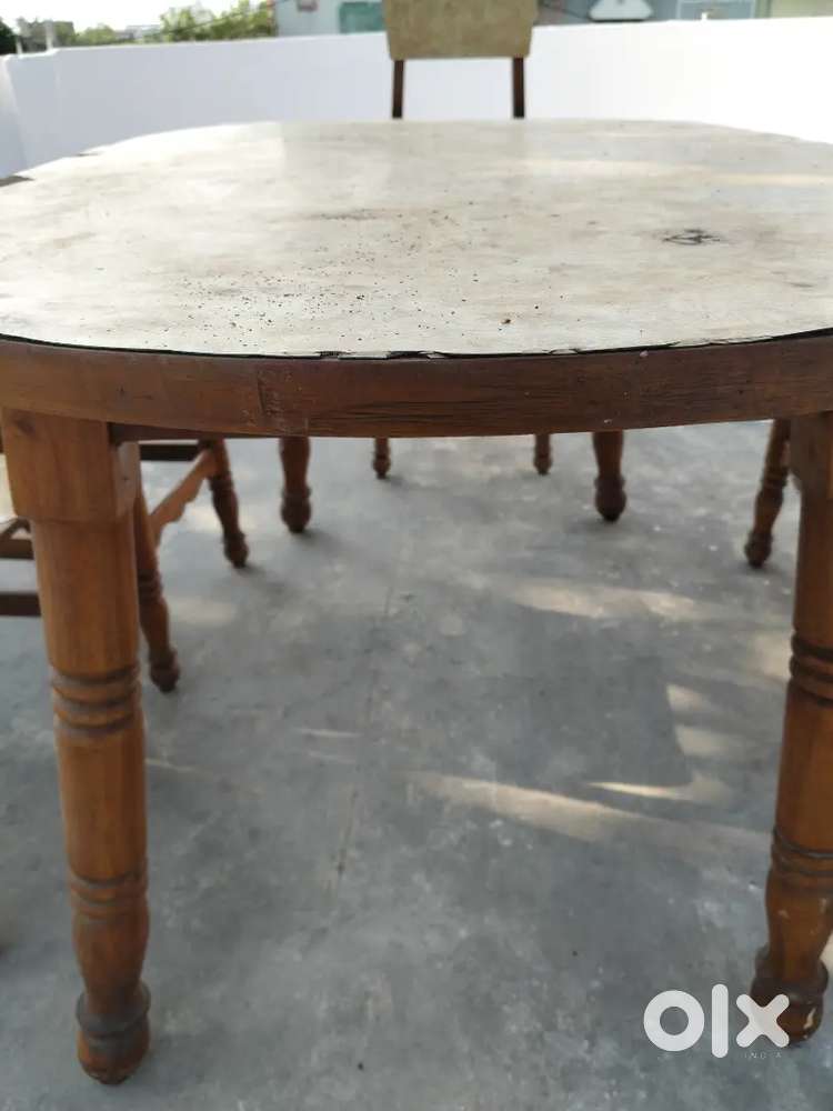 6-seater dining wooden table