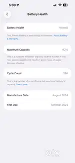 iPhone 16 Plus 8/128 blue colour under warranty