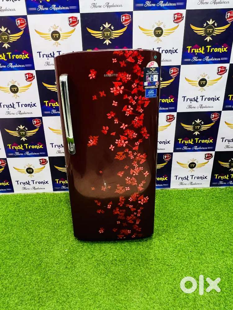 190ltr red flower samsung single door fridge