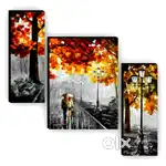 SAF 3-Piece Couple Walk MDF Wall Art – 12x18 Home Decor