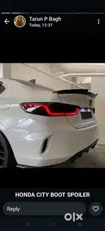 Honda City 2022 lip spoiler abs plastic piano black