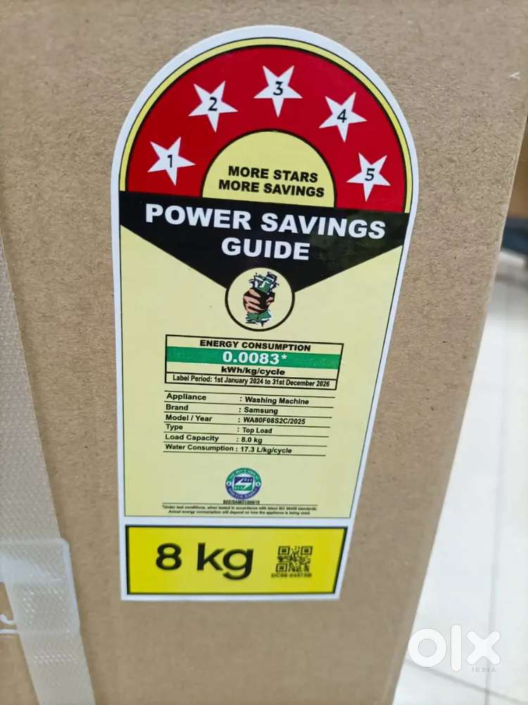 Samsung 8 kg fully automatic washing machine pack item