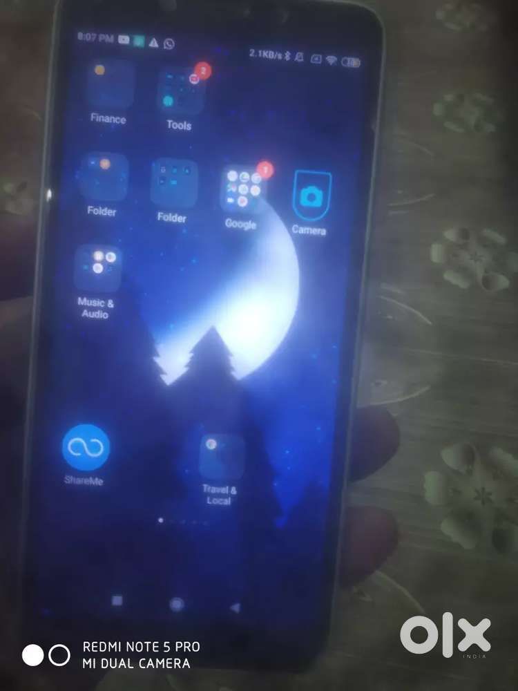 मोबाइल एंड्रॉयड वर्जन11 का  redmi  Note 5 pro , storage total 64,GB