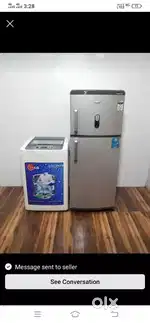 Videocon marvel double door refrigerator and washing machine