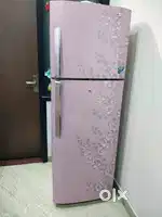 LG 320L Double Door Refrigerator – Light Pink, Working Condition