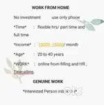 Calling job