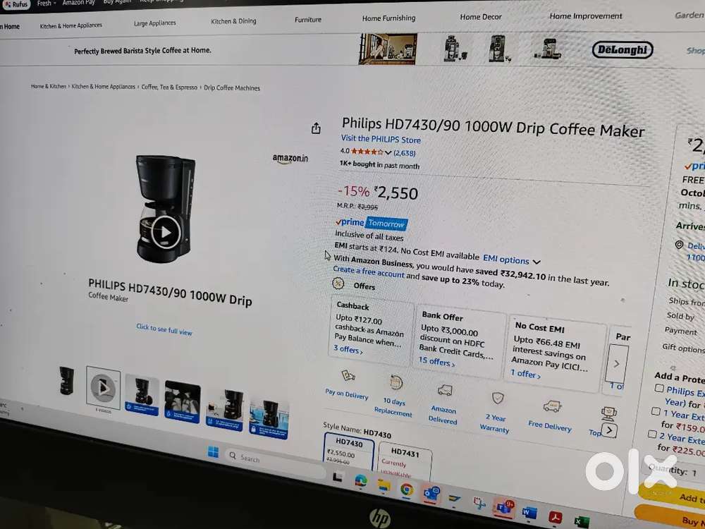 Brand New Philips Coffee Maker Sealed Box Never Opened Box