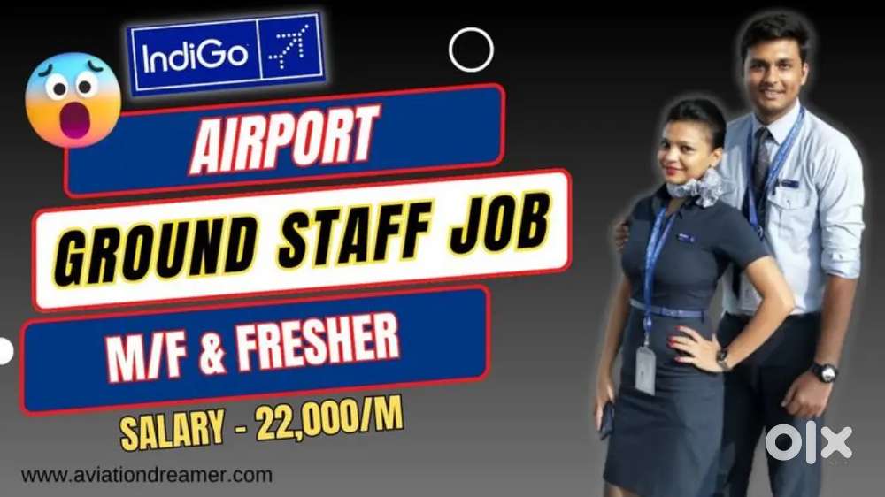 Indigo Airlines jobs Vacancy for Airport Ground staf/Driver/Cabin Crew