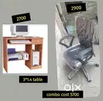 Computer table with revolving chair brand new