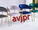 NewModern cafe restaurant Stylish velvet cushioned chairs with premium
