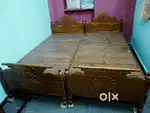 Teak wood Double bed