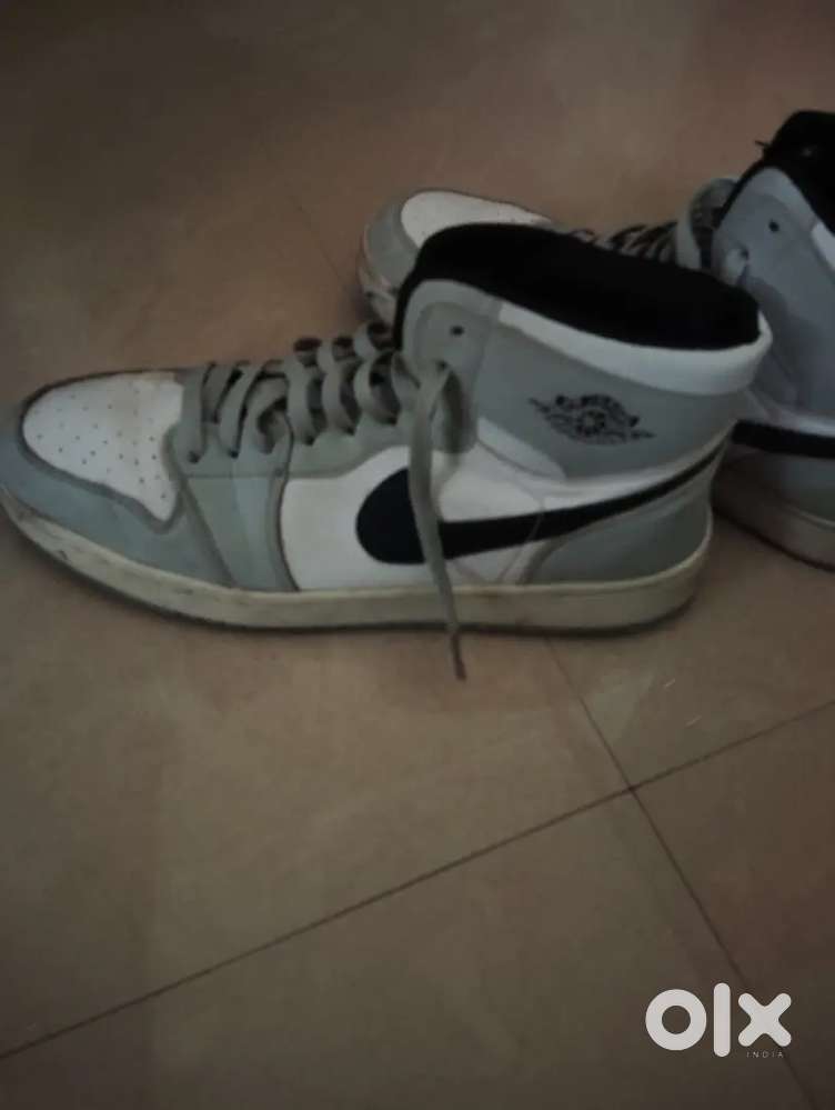 Nike Air Jordan shoe grey and white