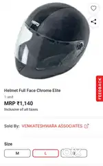Hero's Original SteelBird Helmet Chrome Elite