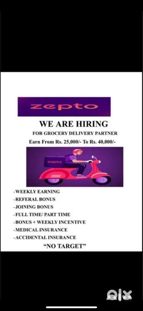 Zepto Delivery partner