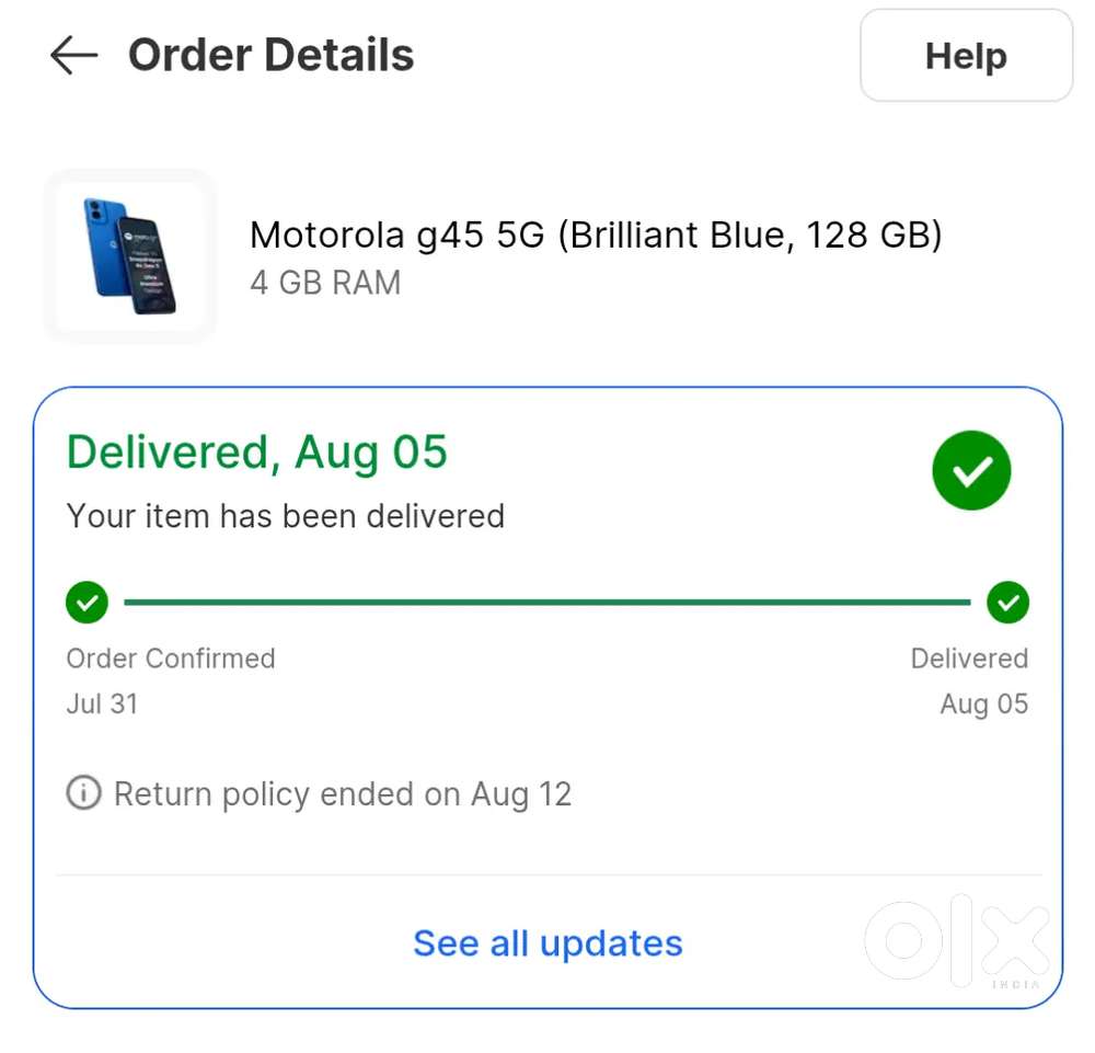 New Mobile August Bill with Box and charger