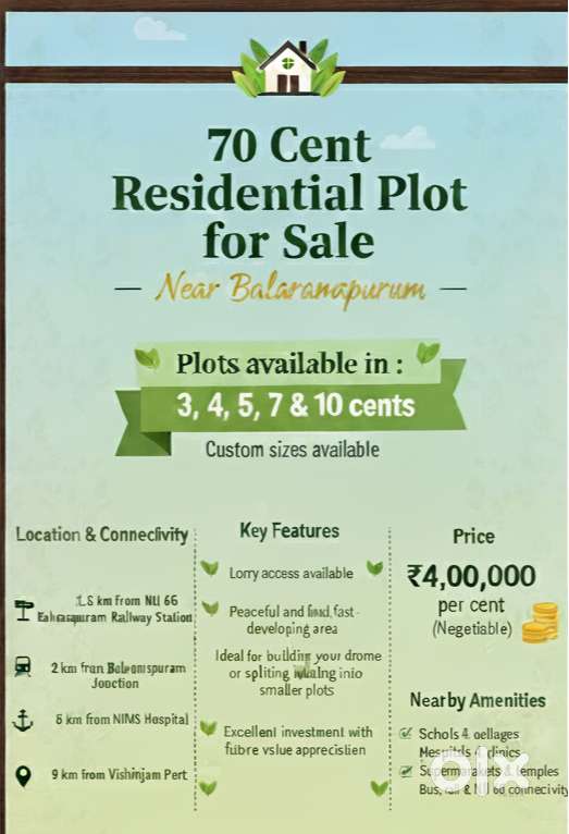 Residential Plot for Sale – Near Balaramapuram