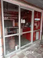 Alluminium Glass partition H 7ft *L 8ft.
