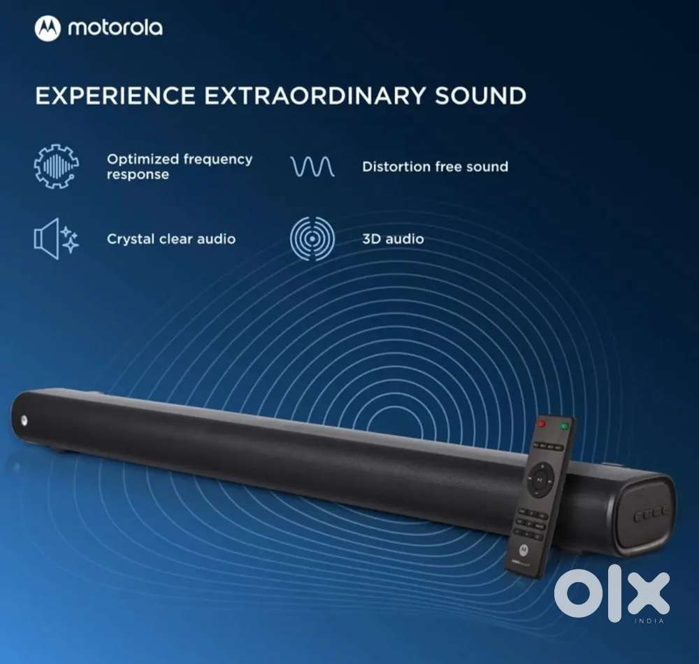 Motorola dolby powerful 100w bar speaker like brand new condition
