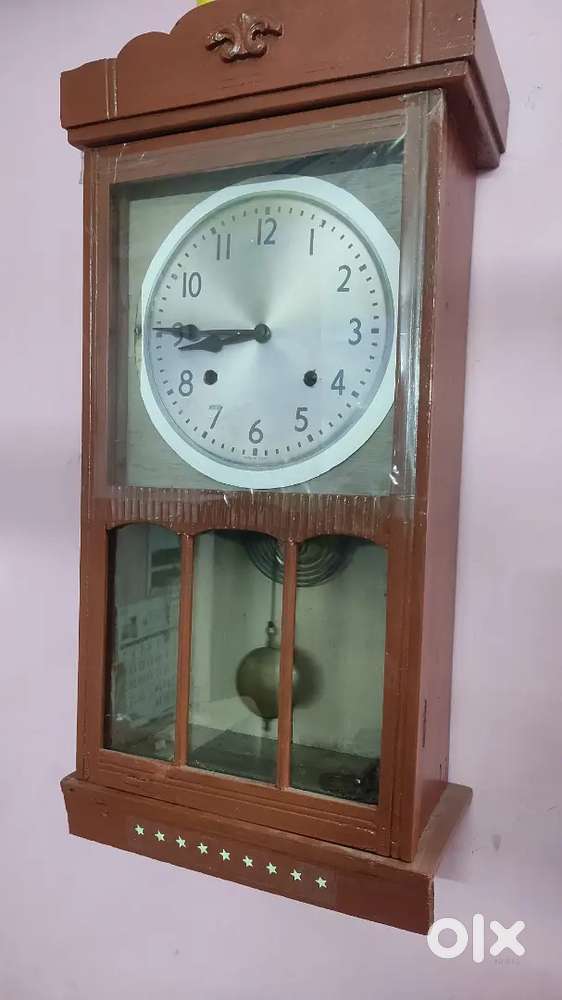 75 Years Old Pendulum Wall Clock Fully Functional