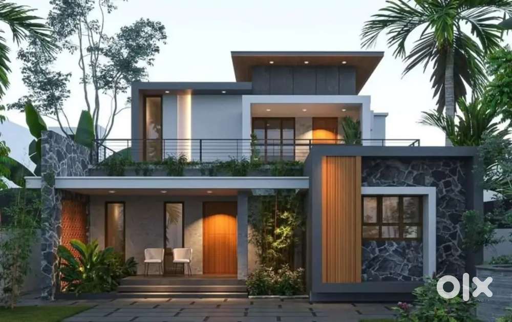 1750 sq.ft Elegant Home on 6 Cents Peace Green Location Near Airport