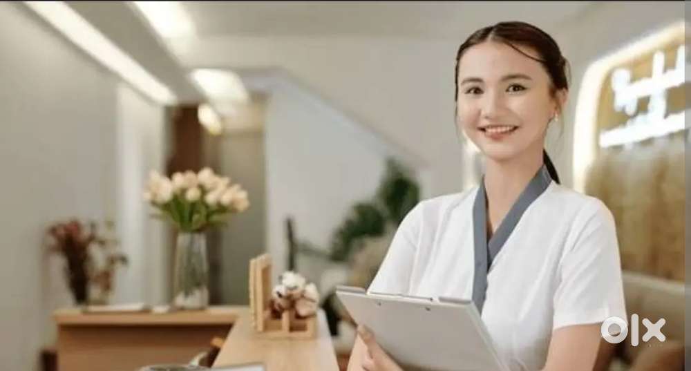 Female receptionist telecaller and therapist