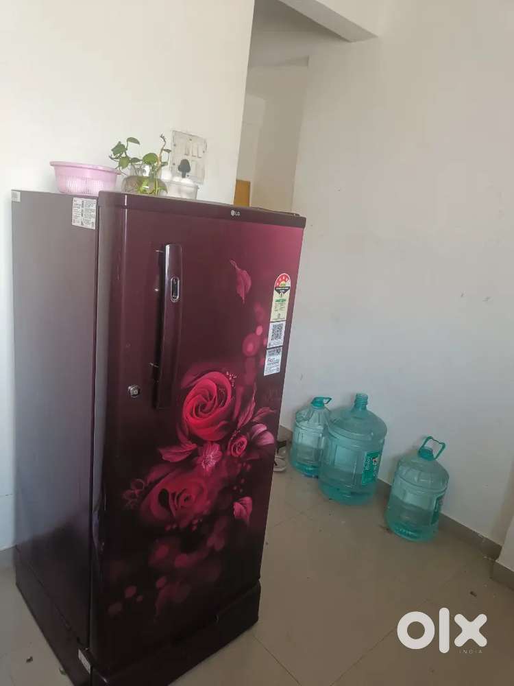 New LG 5 star refrigerator with trolley  3 month old only