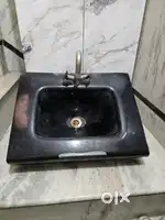 Wash basin set along with mirror