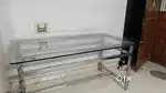dinning table saphire tuff glass(6 seater)