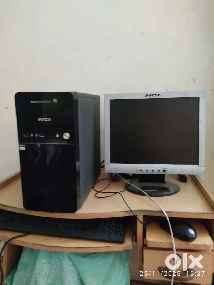 amd dual core computer with hcl lcd keyboard and mouse