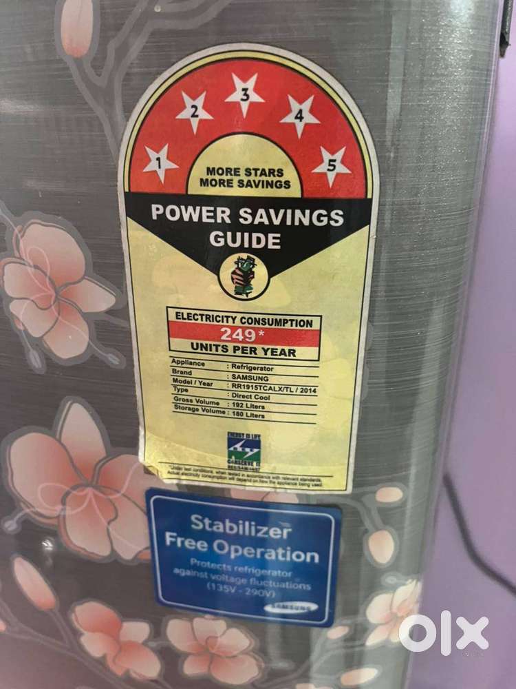 Samsung 5 star 192-liter fridge - 7000/-