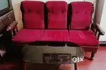 Segun wood Sofa ( 3 seater) with Segun wood Centre table