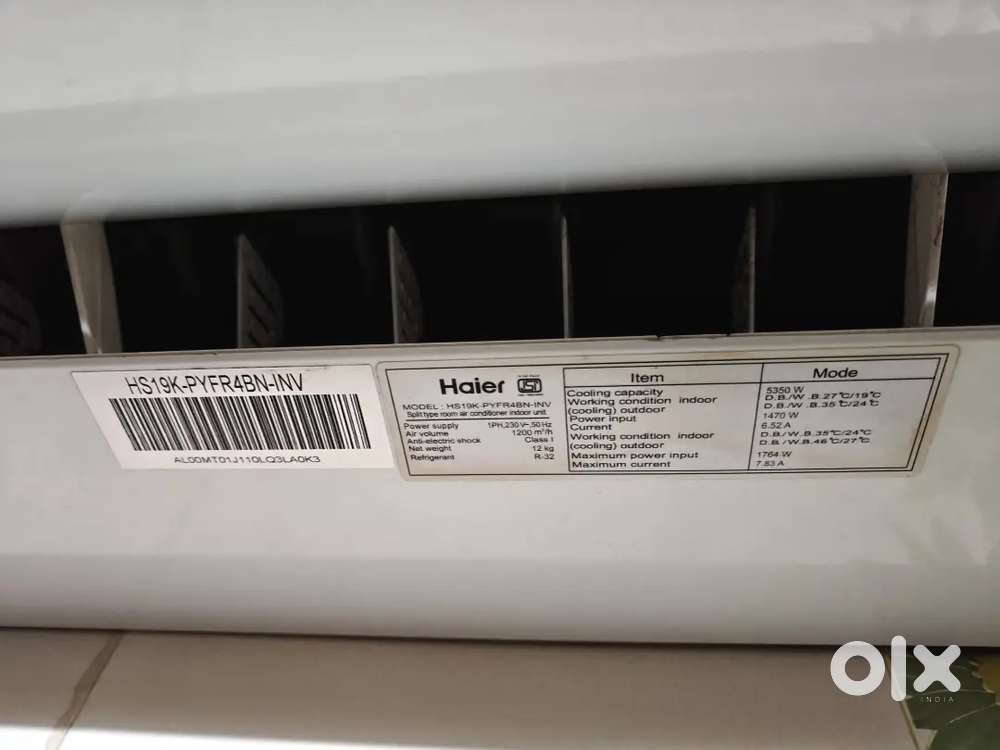 Haier 1.6 Ton Heavy Duty Inverter Split AC (Model HSU19K-PYFR4BN4S)