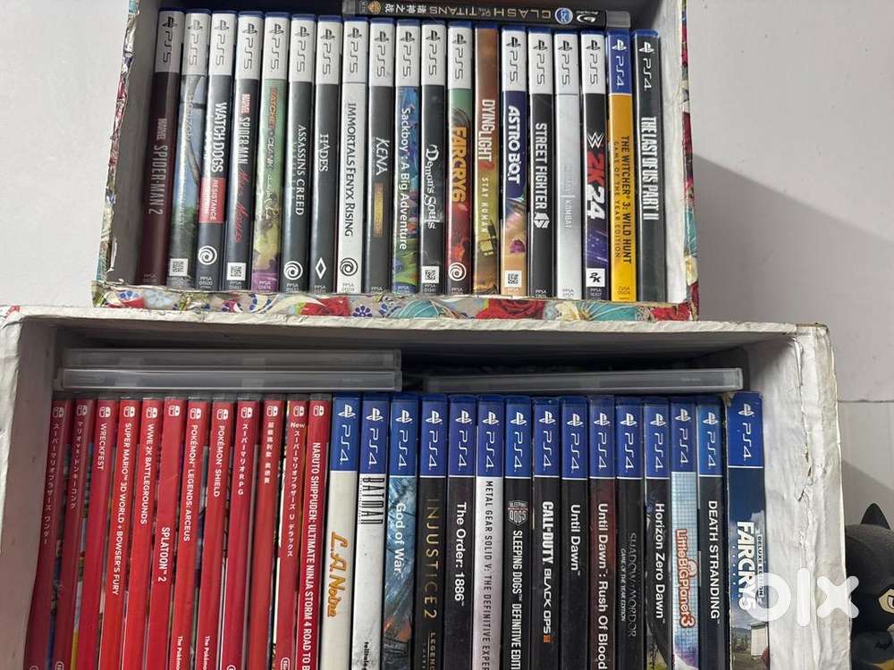 Ps4 and Ps5 Games and Switch games and controller