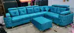 BEAUTIFUL L TYPE HEAD REST MODEL SOFA SET IN ZAM ZAM FURNITURE